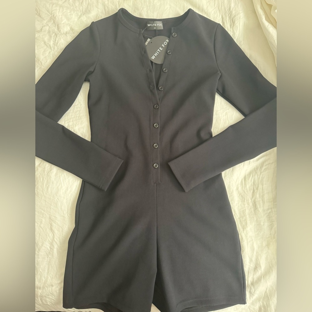 White Fox black playsuit